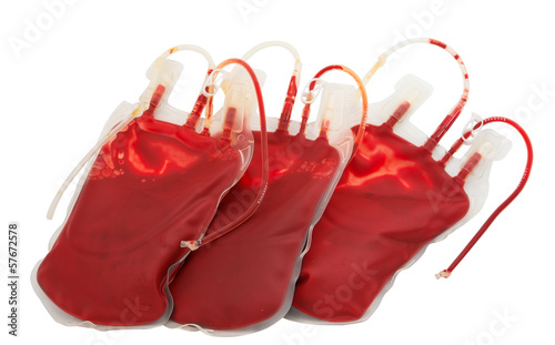 Photo: bag of blood isolated bag of blood isolated