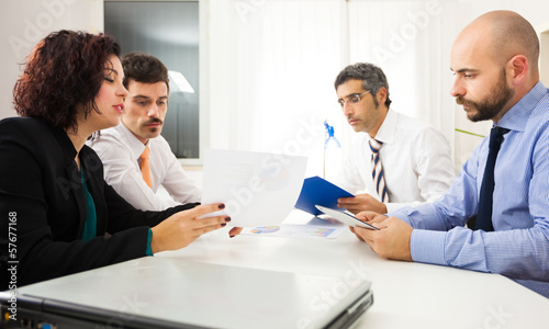 Photo: Business people at work Business people at work