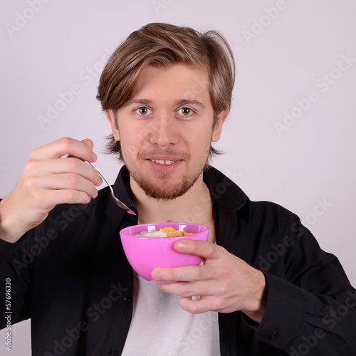Photo: man eating man eating