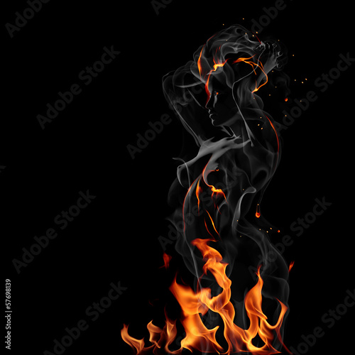Illustration: Fiery girl Fiery girl