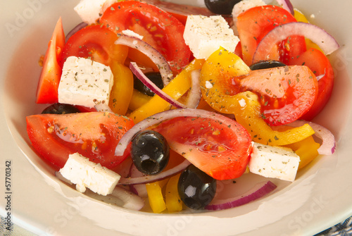 Photo: Greek salad Greek salad