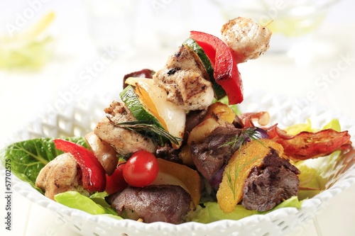 Photo: Grilled shish kebabs Grilled shish kebabs