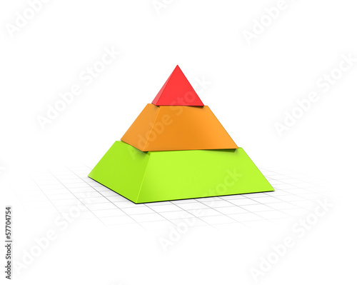 Illustration: Layered Pyramid Three Levels Layered Pyramid Three Levels