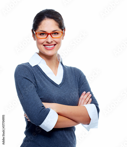 Photo: Beautiful smiling business woman. Beautiful smiling business woman.
