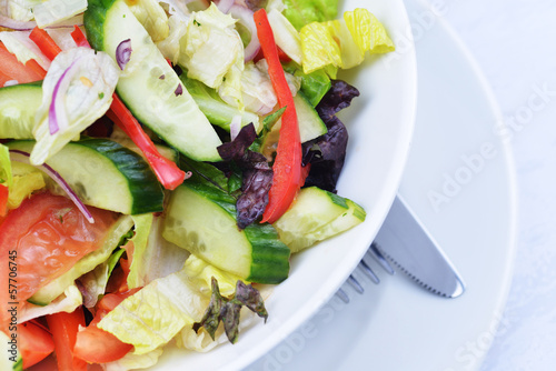 Photo: salad of fresh vegetable salad of fresh vegetable