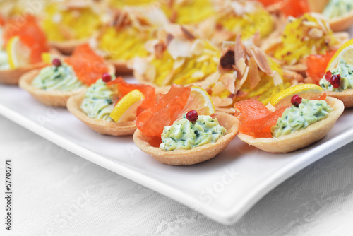 Photo: tartlets with salmon tartlets with salmon