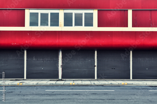 Photo: urban red building urban red building