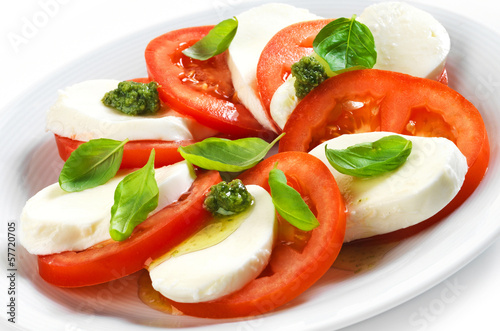 Photo: tomato and mozzarella salad tomato and mozzarella salad