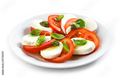 Photo: tomato and mozzarella salad tomato and mozzarella salad