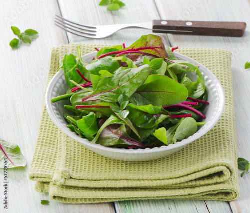 Photo: fresh mixed salad leaves fresh mixed salad leaves