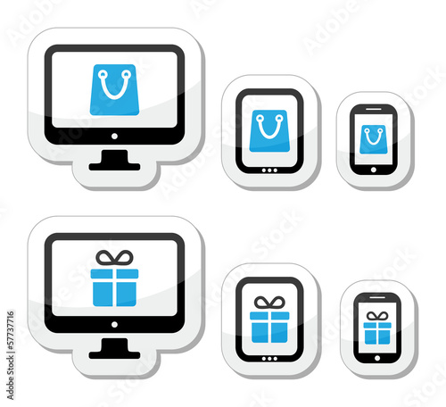 Vector: Shopping online, internet shop icons set Shopping online, internet shop icons set