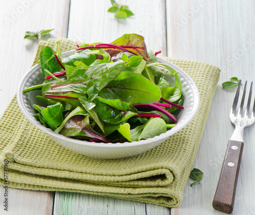 Photo: fresh mixed salad leaves fresh mixed salad leaves