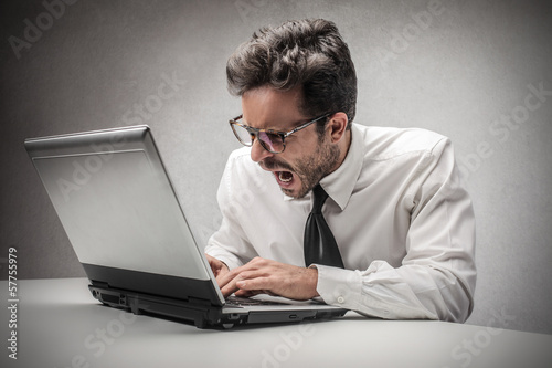 Photo: angry businessman angry businessman
