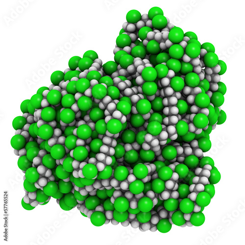 Illustration: poly(vinyl chloride) plastic (PVC), chemical structure. poly(vinyl chloride) plastic (PVC), chemical structure.