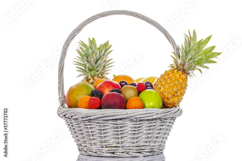 Photo: fruits in big basket fruits in big basket