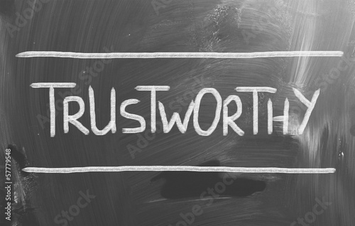Photo: Trustworthy Concept Trustworthy Concept