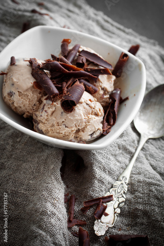 Photo: Chocolate ice cream Chocolate ice cream