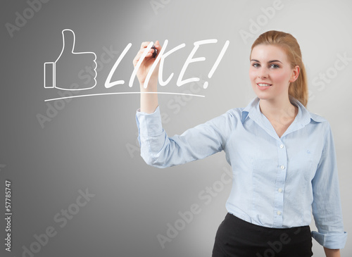 Photo: businesswoman write like businesswoman write like