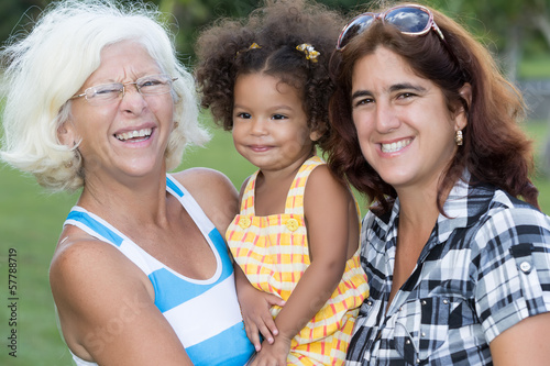 Photo: Three generations of hispanic women Three generations of hispanic women
