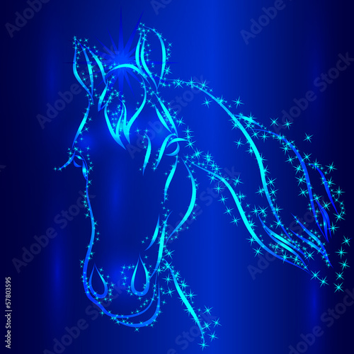 Vector: Horse Sketch Vector Greeting Card Horse Sketch Vector Greeting Card