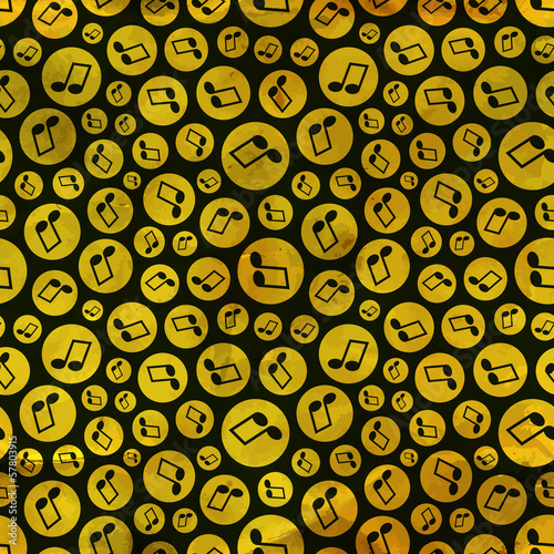 Vector: Music notes. Seamless pattern. Music notes. Seamless pattern.
