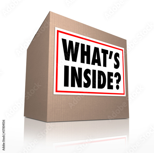 Illustration: What's Inside Cardboard Box Delivery Mystery Carton What's Inside Cardboard Box Delivery Mystery Carton