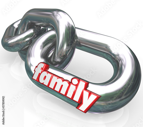 Illustration: Family Chain Links Relationships Families Parenthood Family Chain Links Relationships Families Parenthood