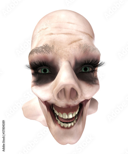 Illustration: Zombie Face Up Close Zombie Face Up Close