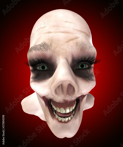 Illustration: Zombie Face Up Close Zombie Face Up Close
