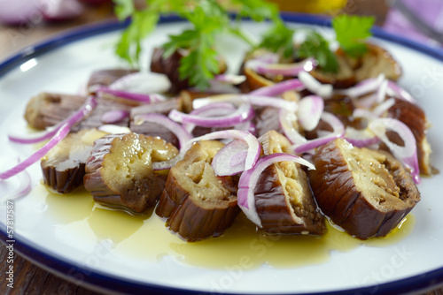 Photo: Marinated aubergines Marinated aubergines