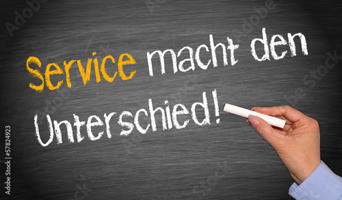 Illustration: Service macht den Unterschied ! Service macht den Unterschied !