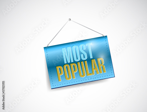 Illustration: most popular hanging banner illustration design most popular hanging banner illustration design