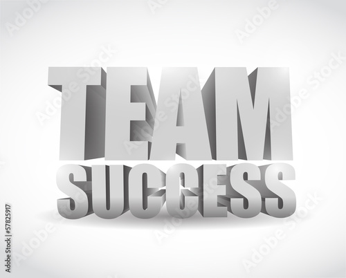 Illustration: team success 3d text sign illustration design team success 3d text sign illustration design
