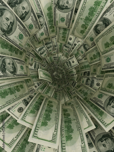 Illustration: dollar flow in black hole dollar flow in black hole