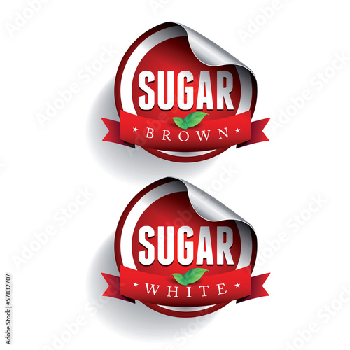 Vector: Sugar label Sugar label