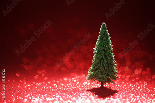 Photo: Christmas tree background Christmas tree background