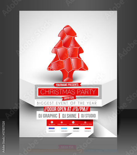 Vector: Vector Christmas & New Year Flyer Magazine Cover & Poster Vector Christmas & New Year Flyer Magazine Cover & Poster