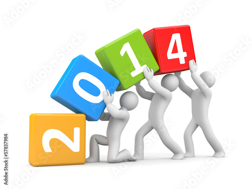 Illustration: New year coming New year coming