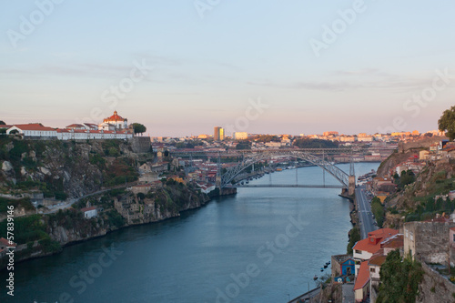 Photo: Portugal. Porto city. View of Douro river embankment Portugal. Porto city. View of Douro river embankment