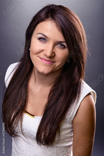 Photo: young smiling girl young smiling girl