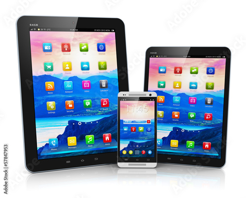Illustration: Modern mobile devices Modern mobile devices