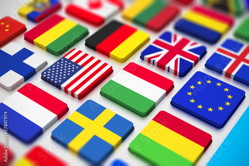 Illustration: Flags keyboard Flags keyboard