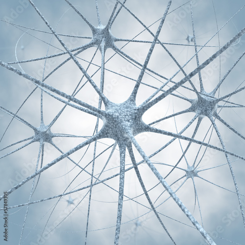 Illustration: Neurons, Nervenzellen, Synapsen - 3D Illustration Neurons, Nervenzellen, Synapsen - 3D Illustration