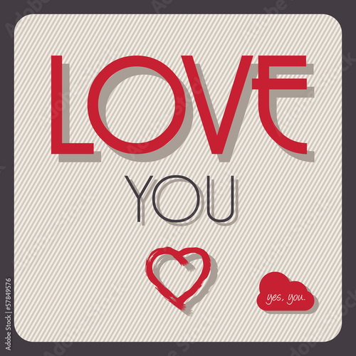 Vector: Vintage Love Card Vintage Love Card