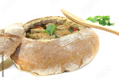 Photo: Brotsuppe mit Suppengemüse Brotsuppe mit Suppengemüse