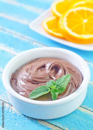 Photo: chocolate and oranges chocolate and oranges
