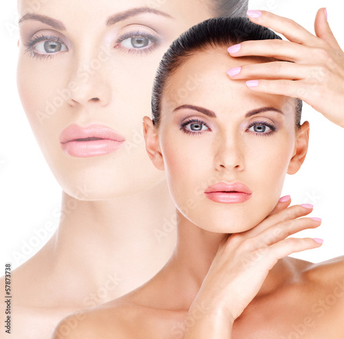 Photo: Beautiful face of the young pretty woman with fresh skin Beautiful face of the young pretty woman with fresh skin