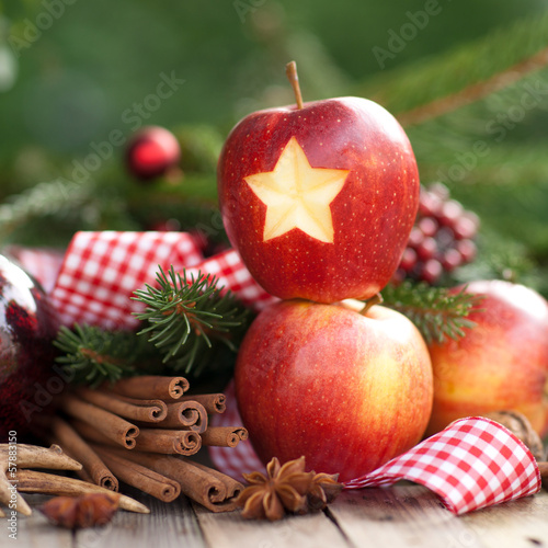 Photo: Weihnachtszeit, Apfel Weihnachtszeit, Apfel