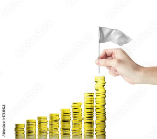 Photo: gold coins chart gold coins chart