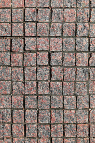 Photo: Granite pavement Granite pavement